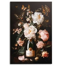 Glasbild CHAMPAGNE FLOWERS BHT