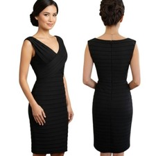 XSCAPE Tiered Bodycon Bandage Cocktail Dress - Size 8