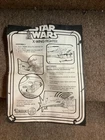 Vintage Star Wars X Wing Fighter Instructions Kenner 1977 Original Rare HTF Luke