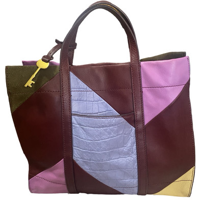 ? Fossil Erin Leather Color-Block Tote? Fossil Erin Leather Color-Block Tote | Affordable Designer  main image 2