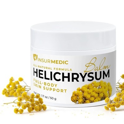 Helichrysum Essential Oil Balm - Helichrysum Italicum Cream for Veins Bruises Ac