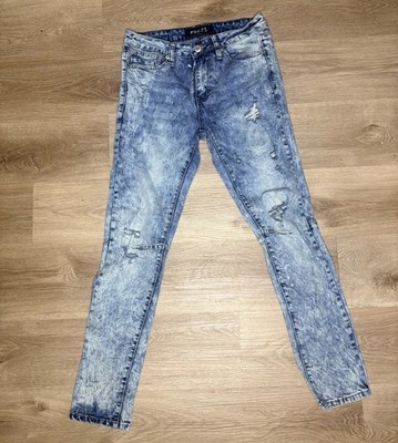 Rue21 Men s Distressed Skinny Jeans Acid Wash Blue Size 32x32 Slim Fit