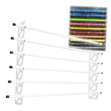Hold 6 Rolls Media Storage Auto Car Vinyl Wrap Fabric Decal Holder Tube ONLY