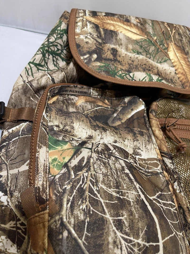 Converse Green Realtree Backpack School Bag Unisex Camouflage Padded SZ 461 - Image 3 of 4