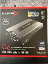 Creative Sound BlasterX G6 SB1770 Hi-Res Gaming DAC USB External Sound Card