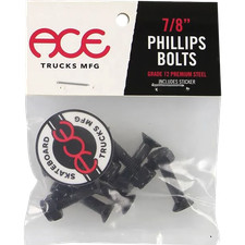 Ace Trucks 7/8 Inch Phillips Hardware Set Black