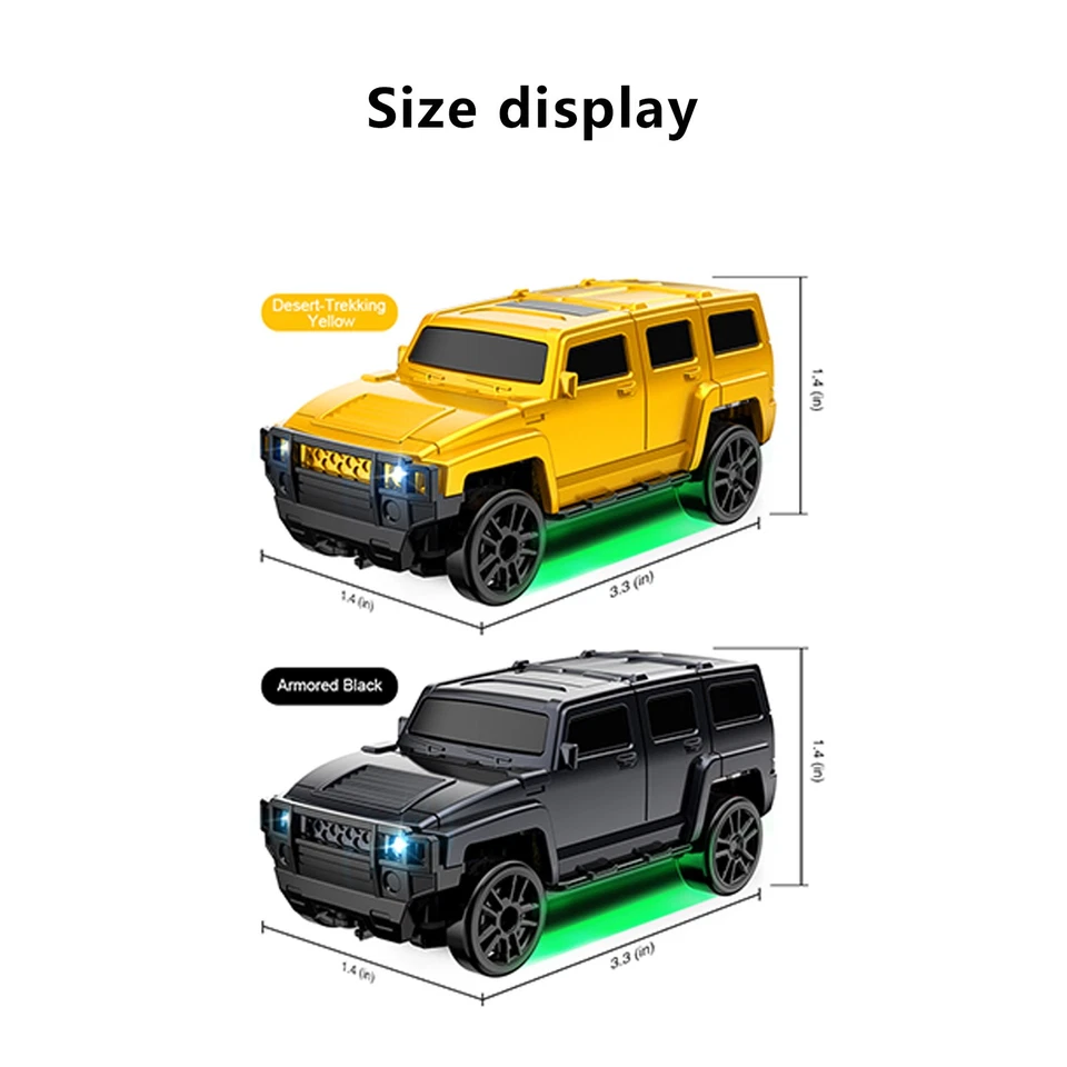 RC 1/64 Scale SUV Off-road truck 4WD Pickup Remote Control Drift Car Toy new - Image 2 of 4