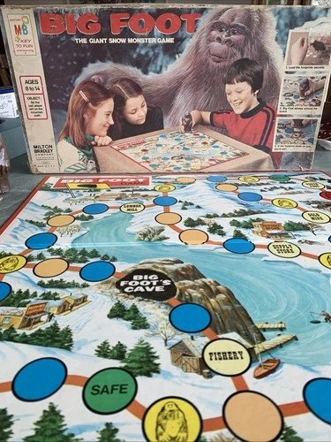Vintage Milton Bradley Big Foot The Giant Snow Monster Board Game 1977
