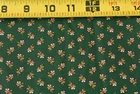 By 1/2 Yd, Vintage, Pink Calico on Dark-Green Cotton, WITH FLAW!, Cranston, V945