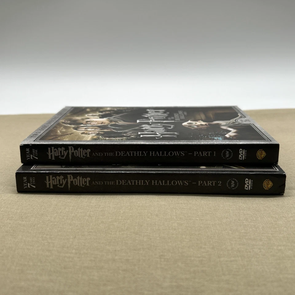 Harry Potter & the Deathly Hallows Part 1 & 2 (DVD 4-Disc + Slipcovers) Year 7 + - Image 2 of 4