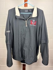 Ping Men's Golf Pullover Quarter Zip Removable Sleeves Stay Triple Nickel XL