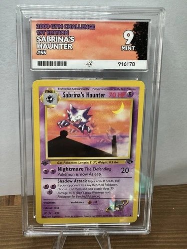1st Edition Sabrina’s Haunter 55/132 Gym Challenge Vintage Pokemon TCG Ace 9