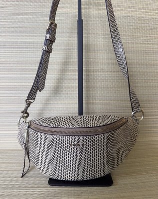 DKNY Reptile Print Leather Belt Bag Preowned