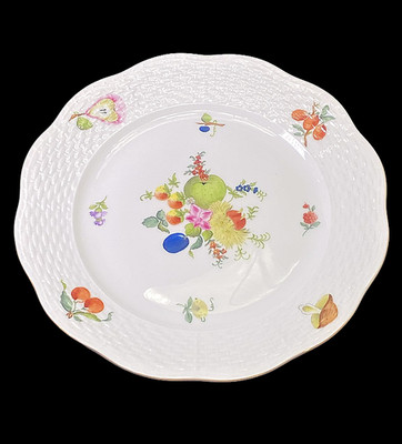 Frühstücksteller ca. 19 cm Herend ''Bouquet de Fruits Goldrand  517 BFR Motiv 5