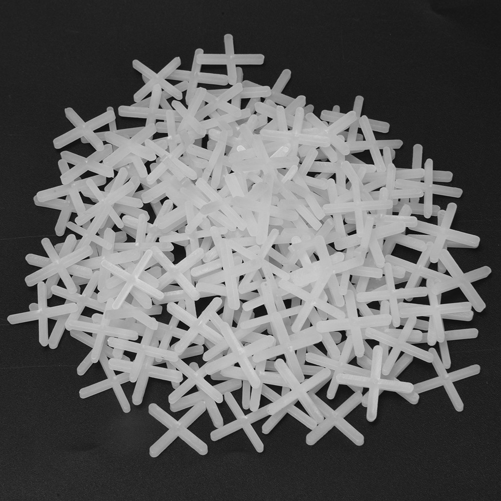 2000Pcs Ceramic Tiler Spacer Plastic Cross Tile Plumber Reuseable Leveling