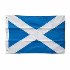 Sewn Scotland Flag 5x3ft 3x2ft Scottish Heavy Duty Outdoor Double Stitched