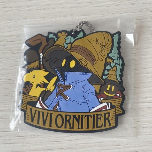 FINAL FANTASY IX Vivi Ornitier Rubber Keychain LE 25th Anniv SQUARE ...