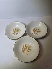 Vintage Home Laughlin Golden Wheat Berry Bowls Lot Of 6 Made In USA