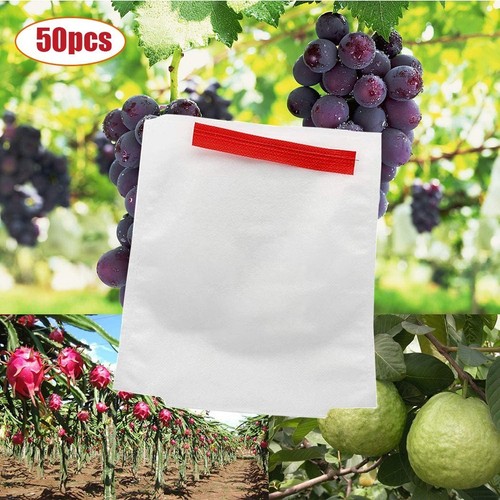 Lot De 50 Sacs De Protection Pour Raisins En Organza - 20x30 Cm, Avec Cordon De Serrage, Contre Oiseaux Et Insectes - 4