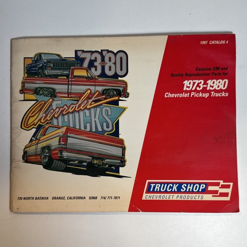 Truck Shop Chevrolet Products Parts Catalog Vintage From 1973-1980