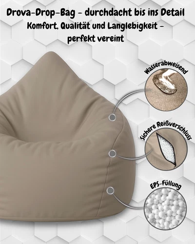 PatchHome Sitzsack XL- Jumbo Sitzkissen Bodenkissen Kinder und Erwachsene - Bild 150 von 203
