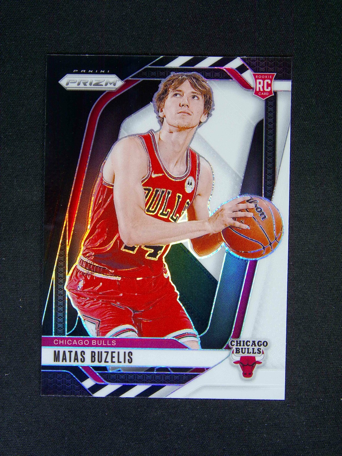 2024-25 Panini Prizm Matas Buzelis #252 RC Rookie Panda Black White