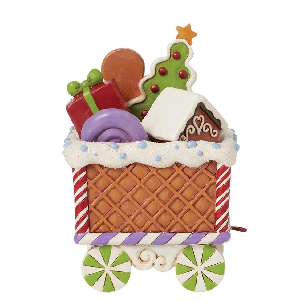 Enesco Jim Shore Heartwood Creek Gingerbread Christmas Train Car Figurine