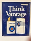Vintage Vantage/Vantage 100s Cigarette Sign - Metal Tin Advertising - 1978