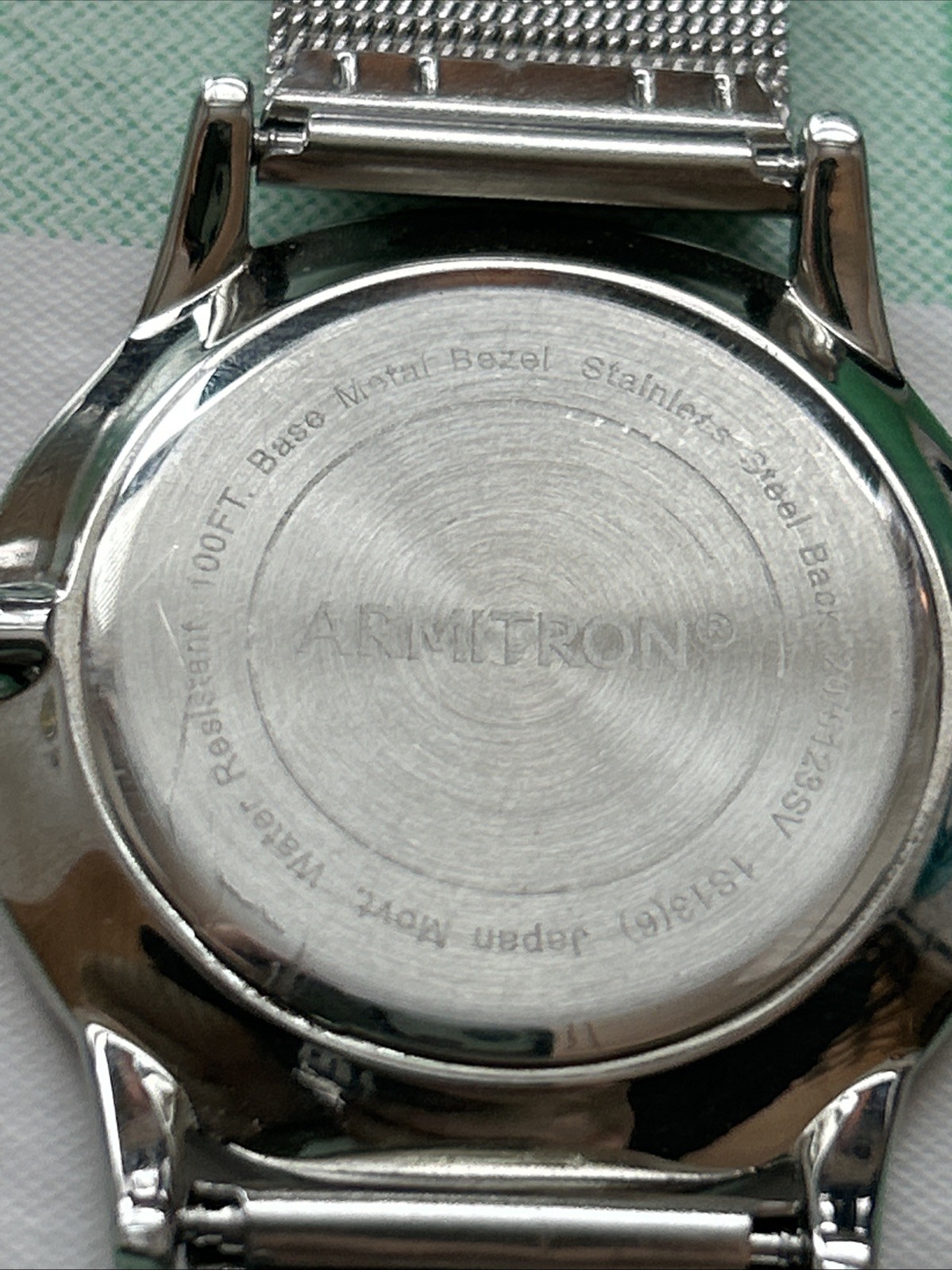 Armitron Slim Black Dial Silver Tone Men’s Quartz Watch