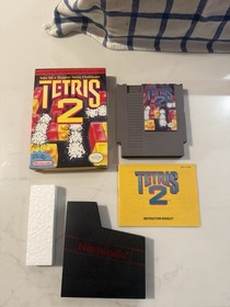 Tetris 1 & 2 Lot (NES Nintendo Entertainment System) Authentic CIB Complete