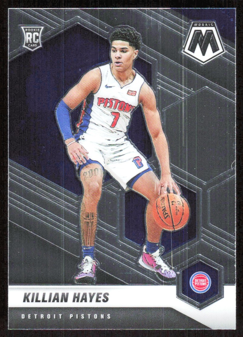 2020-21 2511B Panini Mosaic Killian Hayes Rookie Detroit Pistons #222