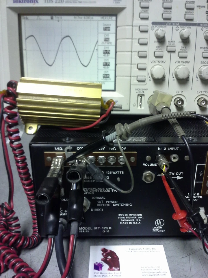 Power Amplifier 30Hz-20kHz 125Wt  75V 68dB gain Low out impedance 4 magnet drive - Image 3 of 4