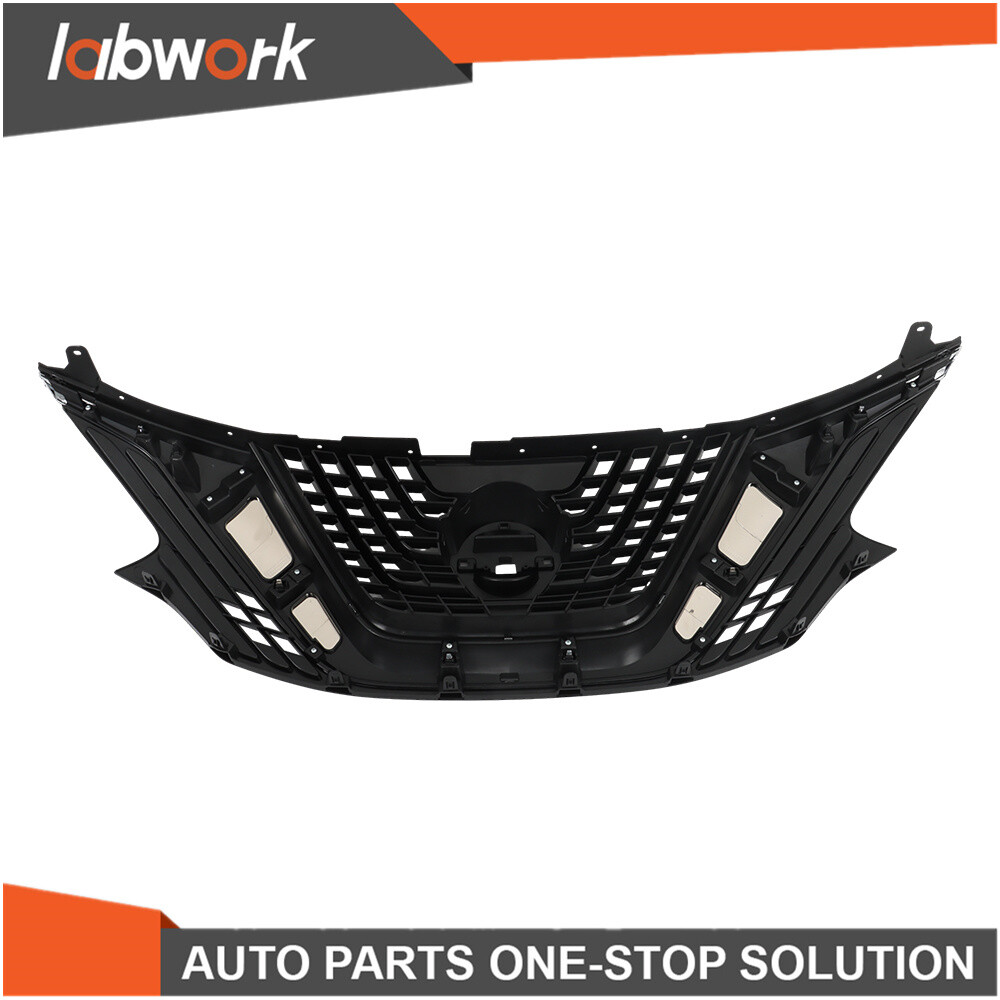 Labwork Front Bumper Upper Grille Chrome + Black For 2015-2018 Nissan Murano