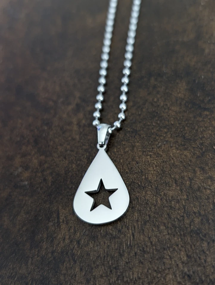 Conan Gray Silver Stainless Steel Found Heaven Star Pendant and Ball Chain Gift - Image 2 of 4