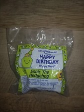1994 McDonald's Happy Birthday Happy Meal Toy Sonic the Hedgehog - New