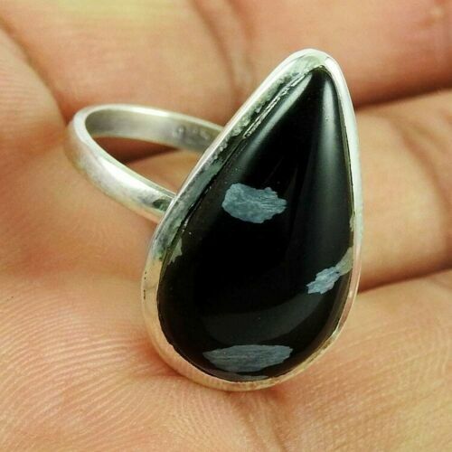Anello A Goccia In Pietra Di Luna Arcobaleno Fatto A Mano In - Foto 3
