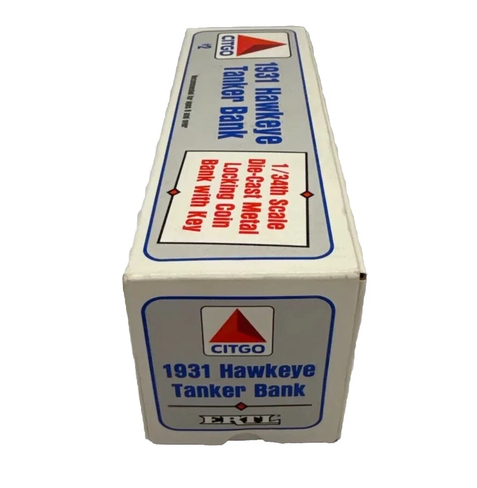 ERTL Diecast Citgo #2 1931 Hawkeye Tanker Bank escala 1/34 NUEVO edición limitada Foto 4 de 4