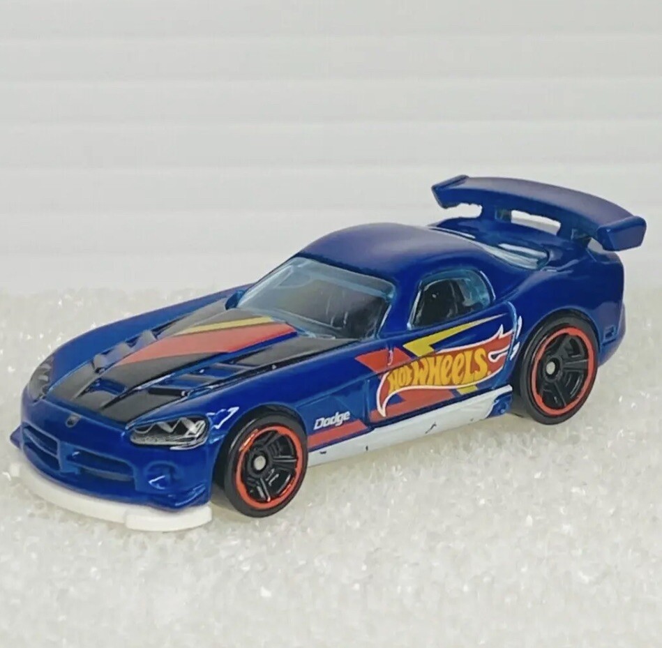 2022 Hot Wheels Dodge Viper SRT10 ACR - Blue - Then And Now - New loose