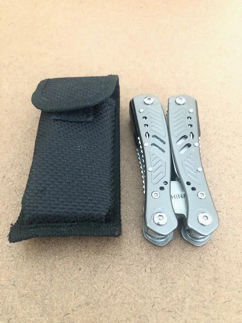 MULTI TOOL ( 14 IN 1 Full size w/belt ) sheath GRAY — Excellent condition