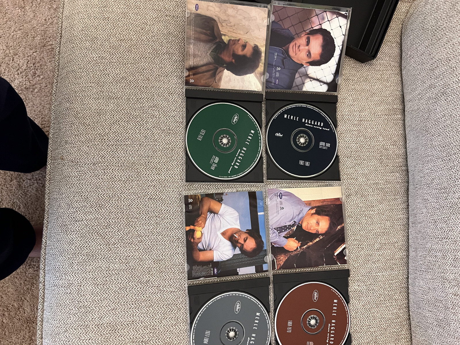 country music box set cd lot Merle haggard greatest hits 4 cd box set