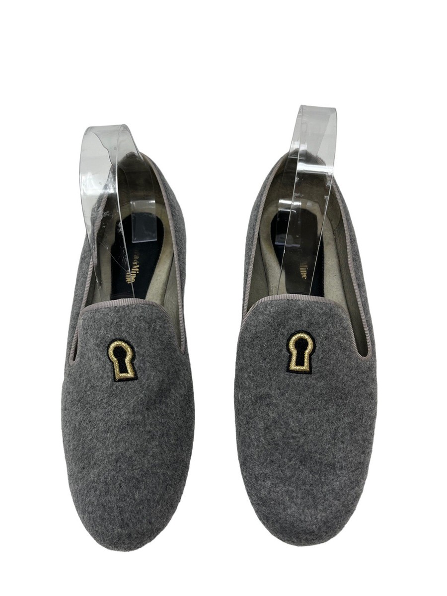 Mara & Mine Size 9.5 Smoking Slipper Flats Grammercy Key Lock Made in LA USA View 2