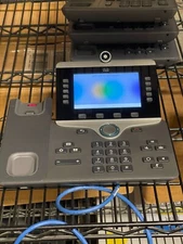 Cisco CP-8845 K9 VOIP Video Phone with Handset & Stand, Tested & Factory reset