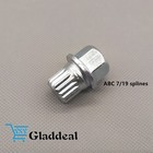 For VW Volkswagen Audi Wheel Lock Key 7 Pointed Spline Style ABC 19 US FAST SHIP