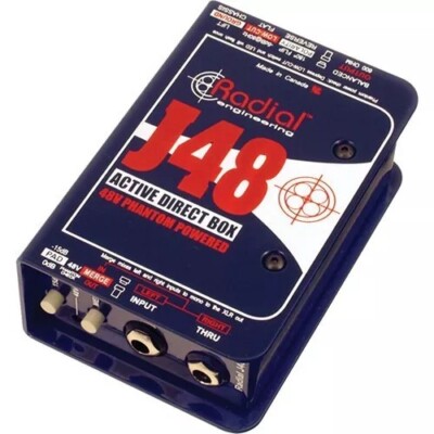 Radial J48 MK2 48V Phantom Power Active Direct Box J-48 Mint in box J 48