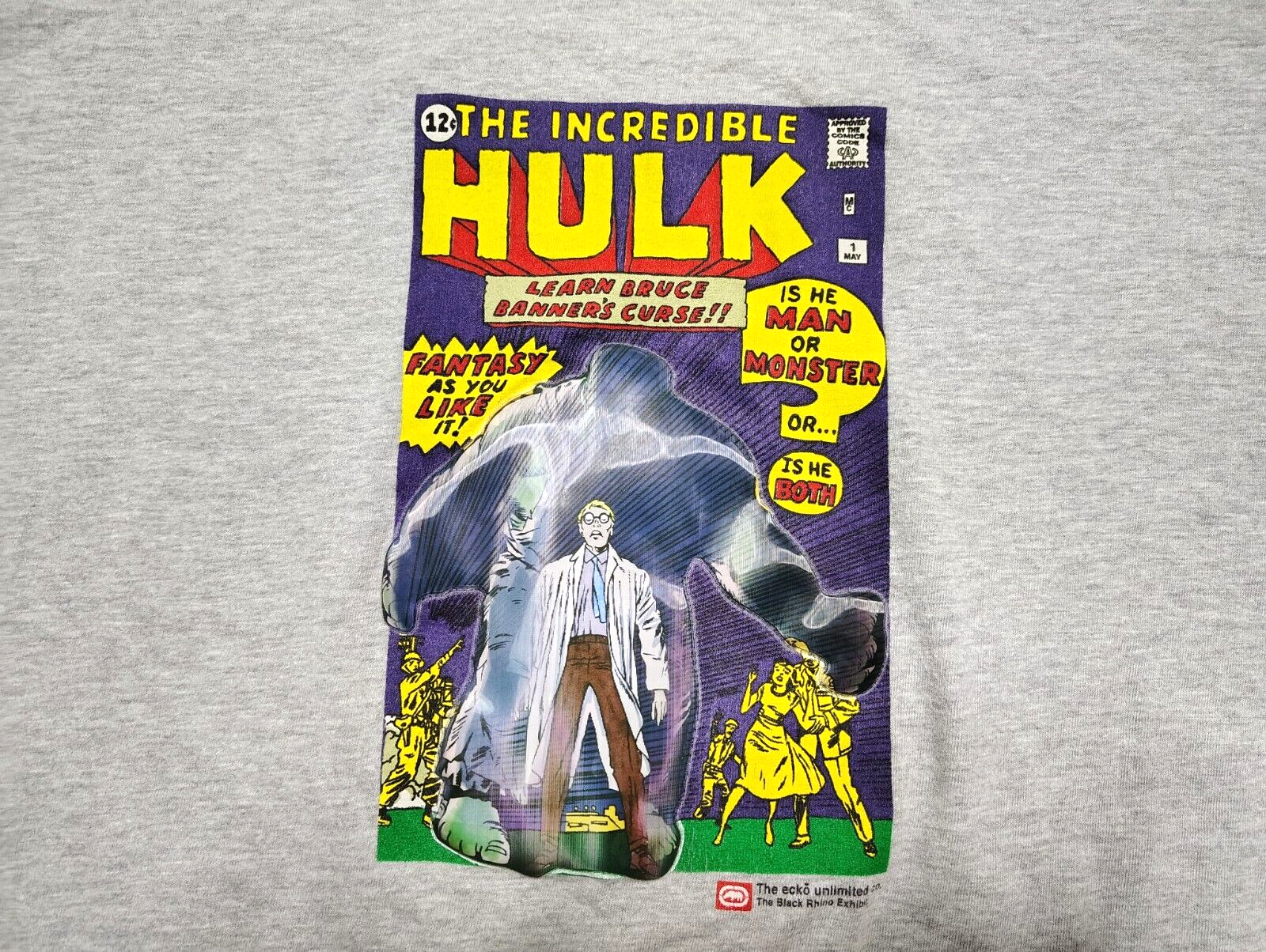 Ecko Unltd. The Incredible Hulk Lenticular Comic Book Promo LS Shirt Men's XXL