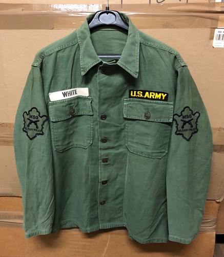 ARMY EARLY VIETNAM OG-107 SATEEN SHIRT 