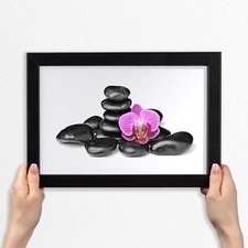 Cornici Legno MDF Foto Poster Cornice Moderna 30x20 Pietre di fiori Decorazione