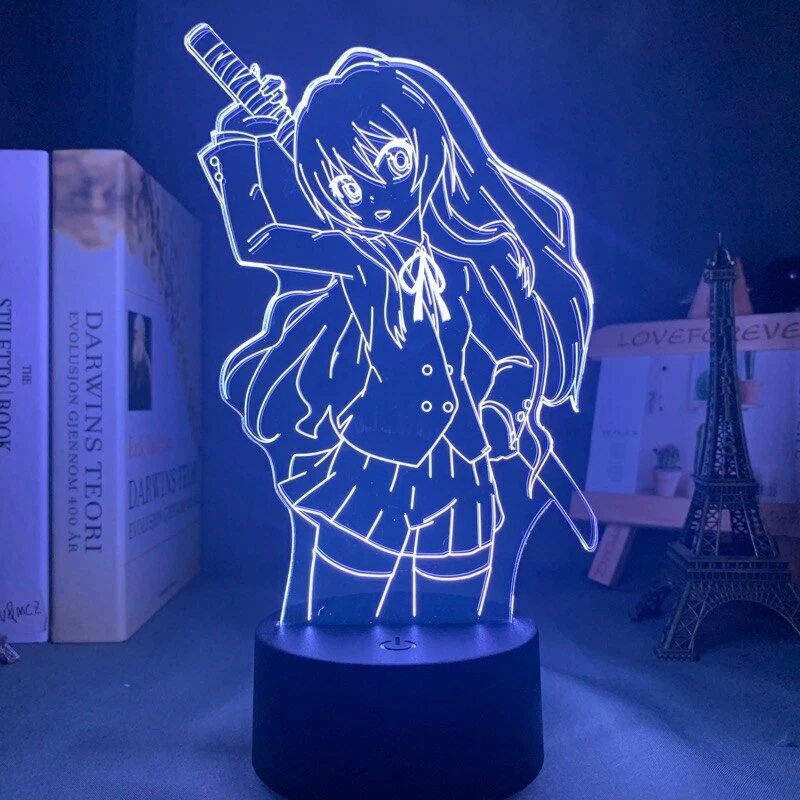 LED Anime Waifu 3D Night Light Toradora Taiga Aisaka Bedroom