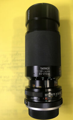 Tamron Adaptall-2 Mount. 80-210mm F/3.8-4. Case & Box
