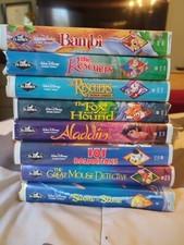 walt disney black diamond vhs tapes lot